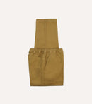Khaki Herringbone Twill Cotton Drawstring Trousers