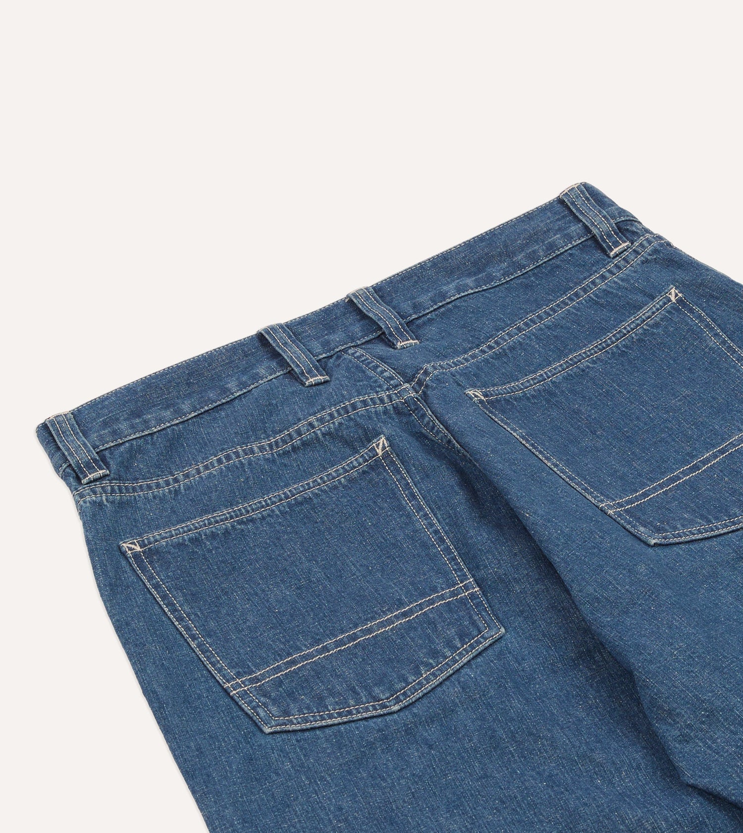 Stone Wash Selvedge Denim Naval Pant