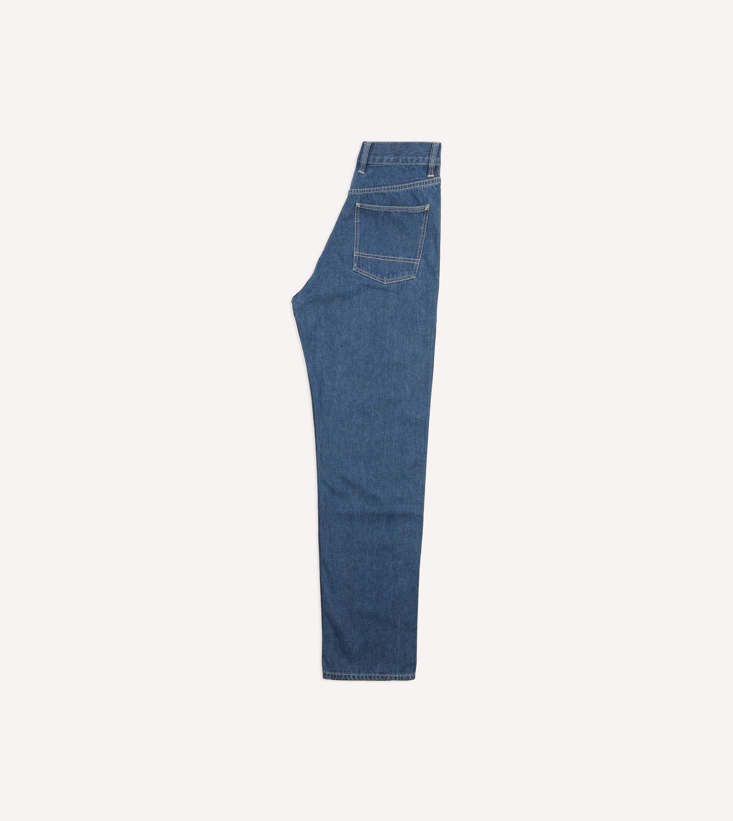 Stone Wash Selvedge Denim Naval Pant