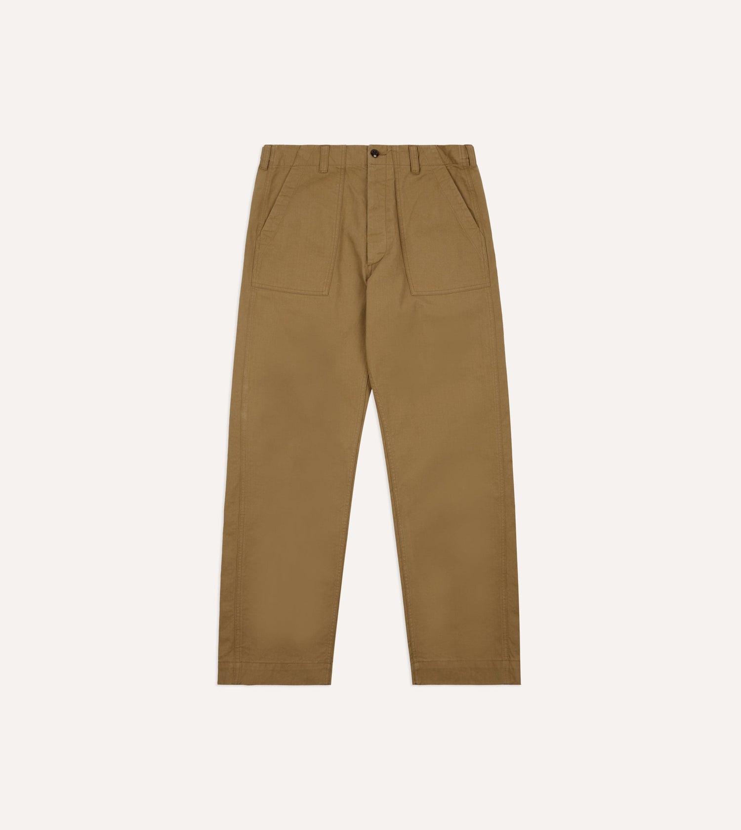 Tan Cotton Twill Fatigue Trouser