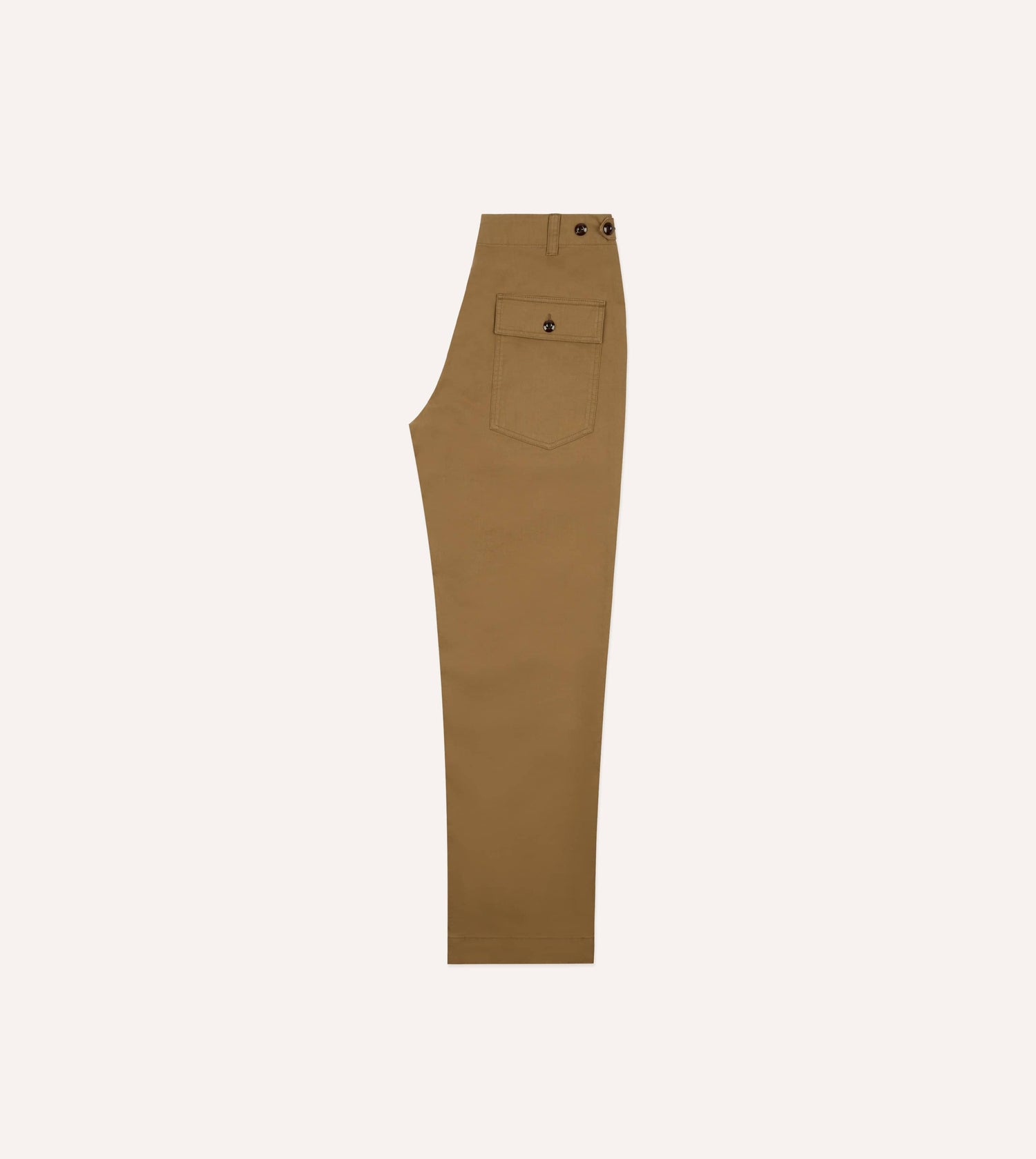 Tan Cotton Twill Fatigue Trouser