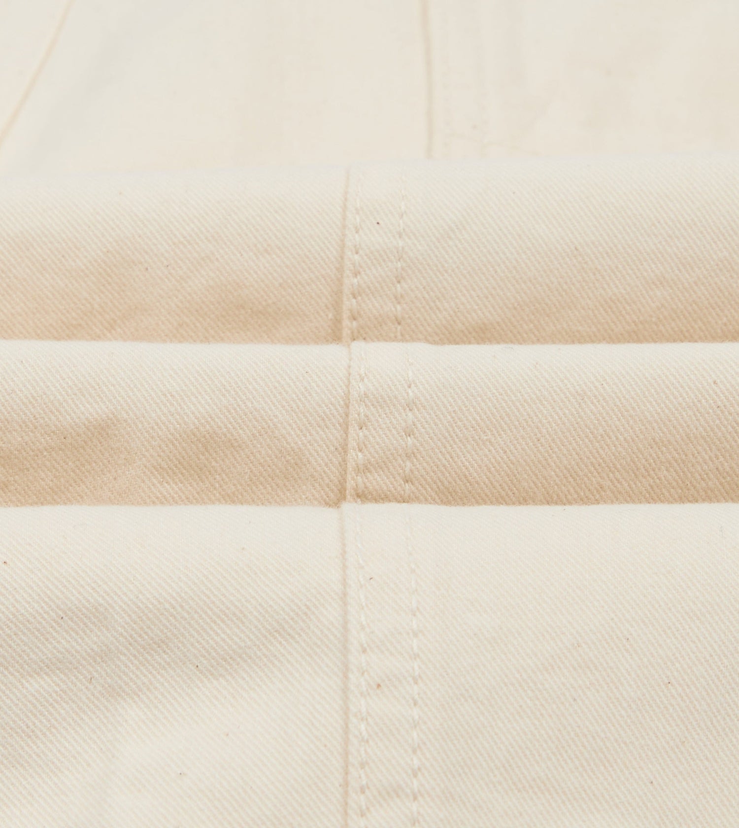 Ecru Cotton Twill Fatigue Trouser