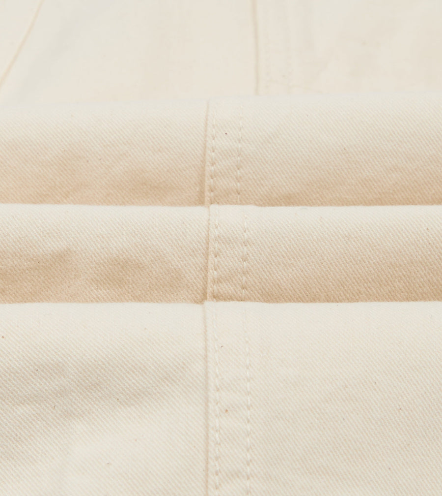 Ecru Cotton Twill Fatigue Trouser