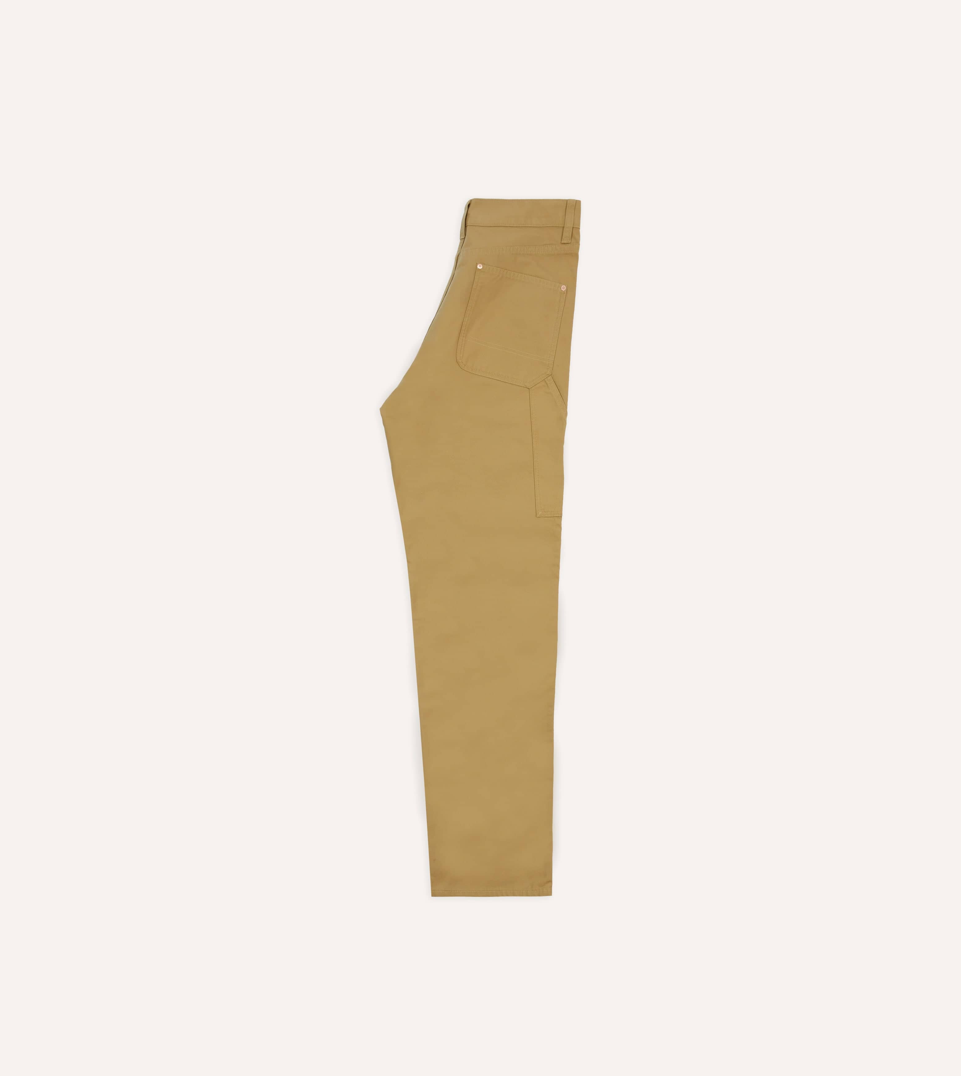 Sand Lightweight Cotton Canvas Carpenter Pant