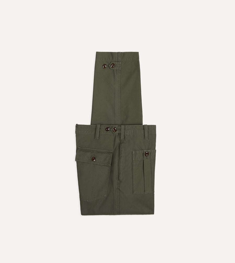 Olive Drab Cotton Fatigue Trouser
