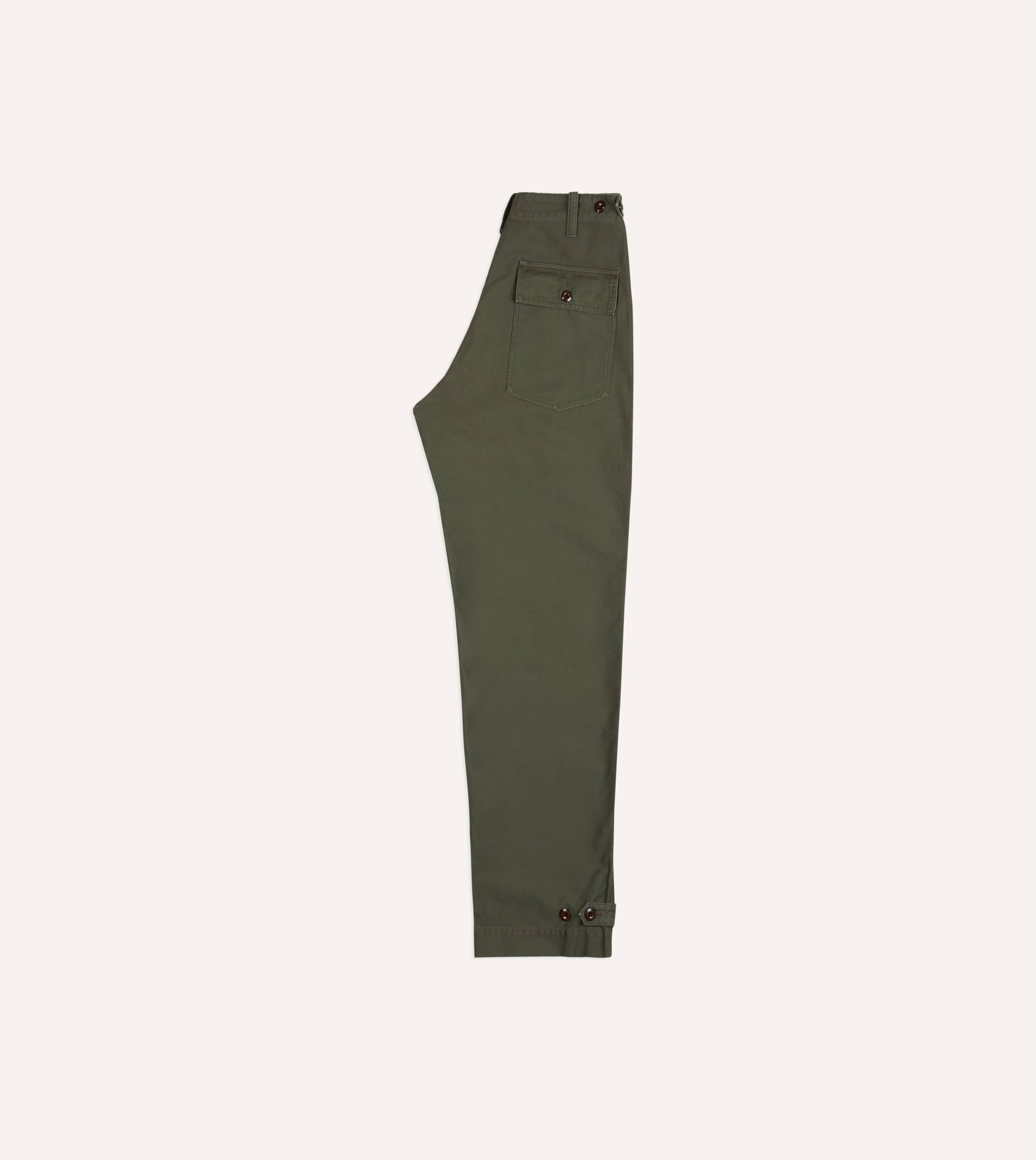 Olive Drab Cotton Fatigue Trouser