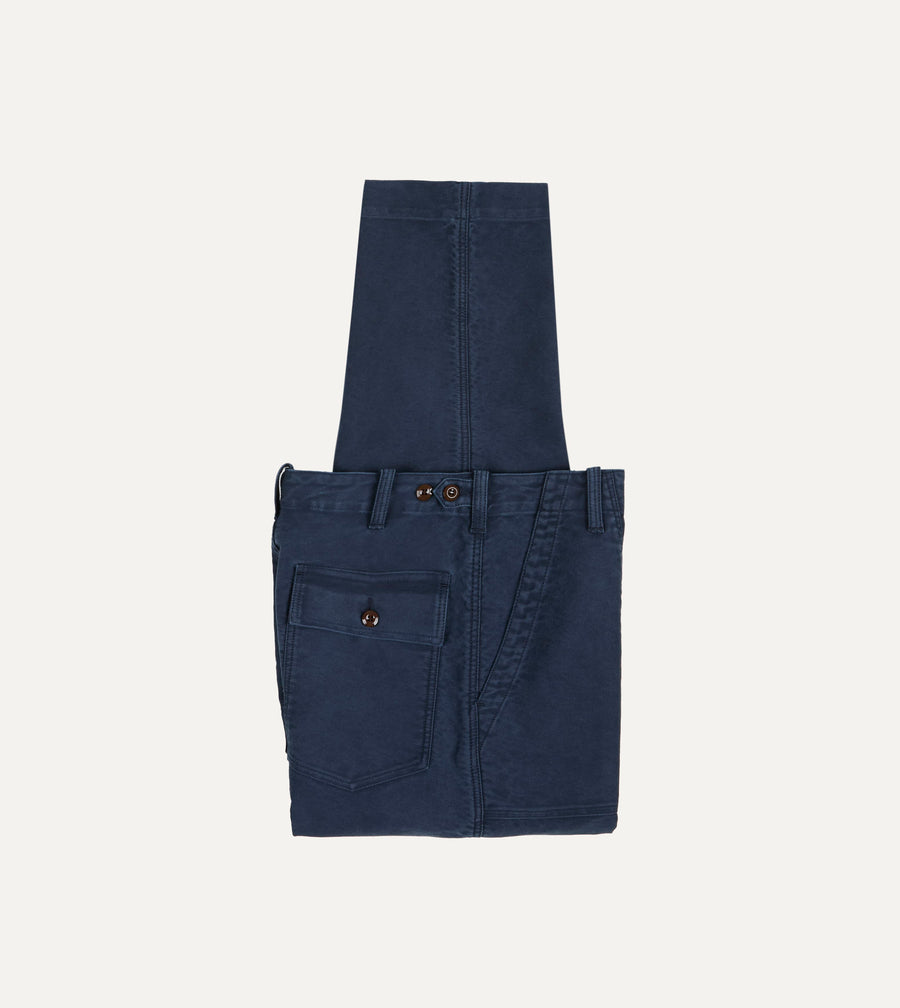Navy Moleskin Fatigue Trouser