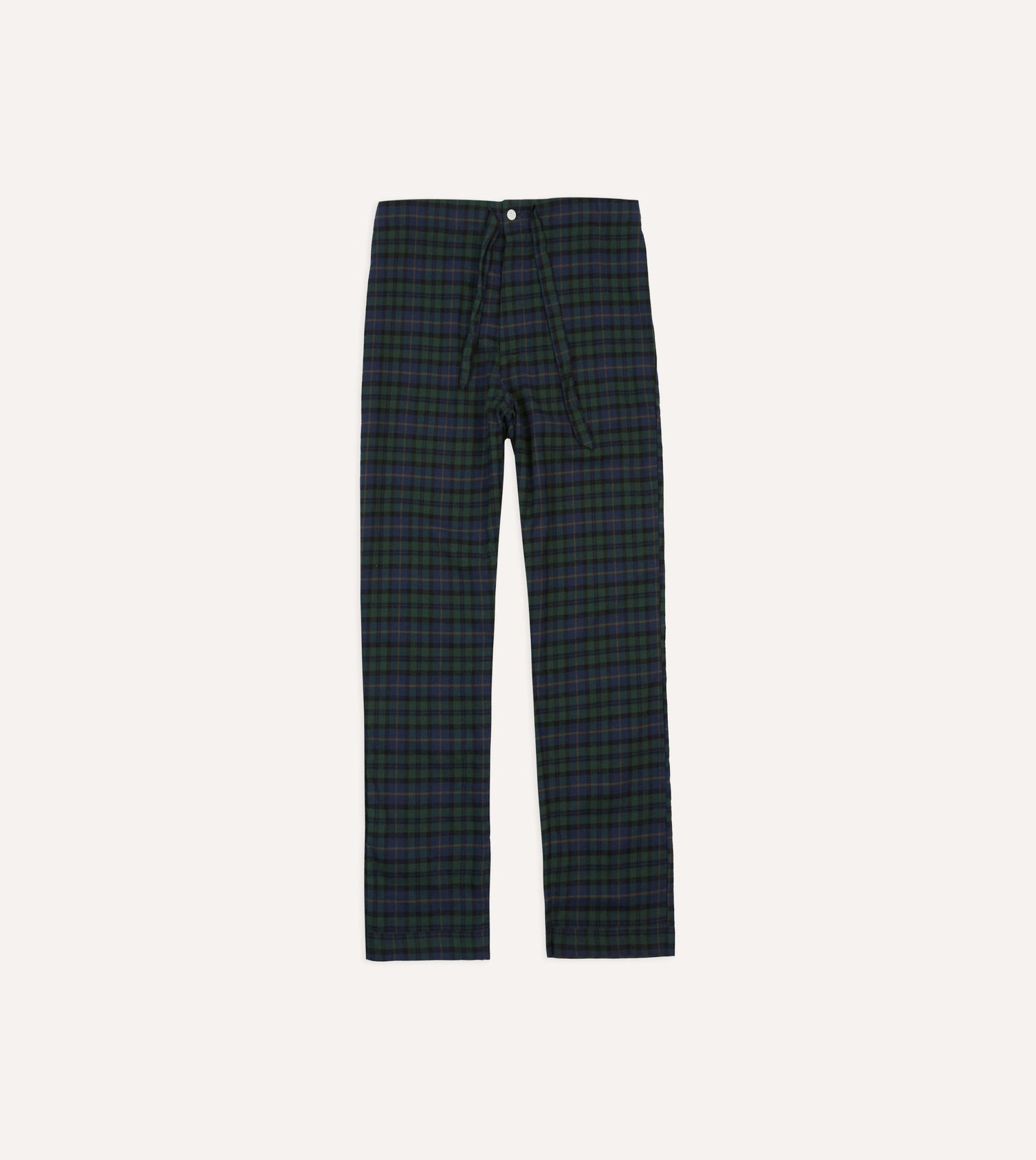 Green and Navy Check Cotton Pyjama Set