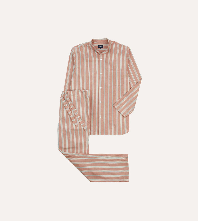 Red Stripe Cotton Pyjama Set