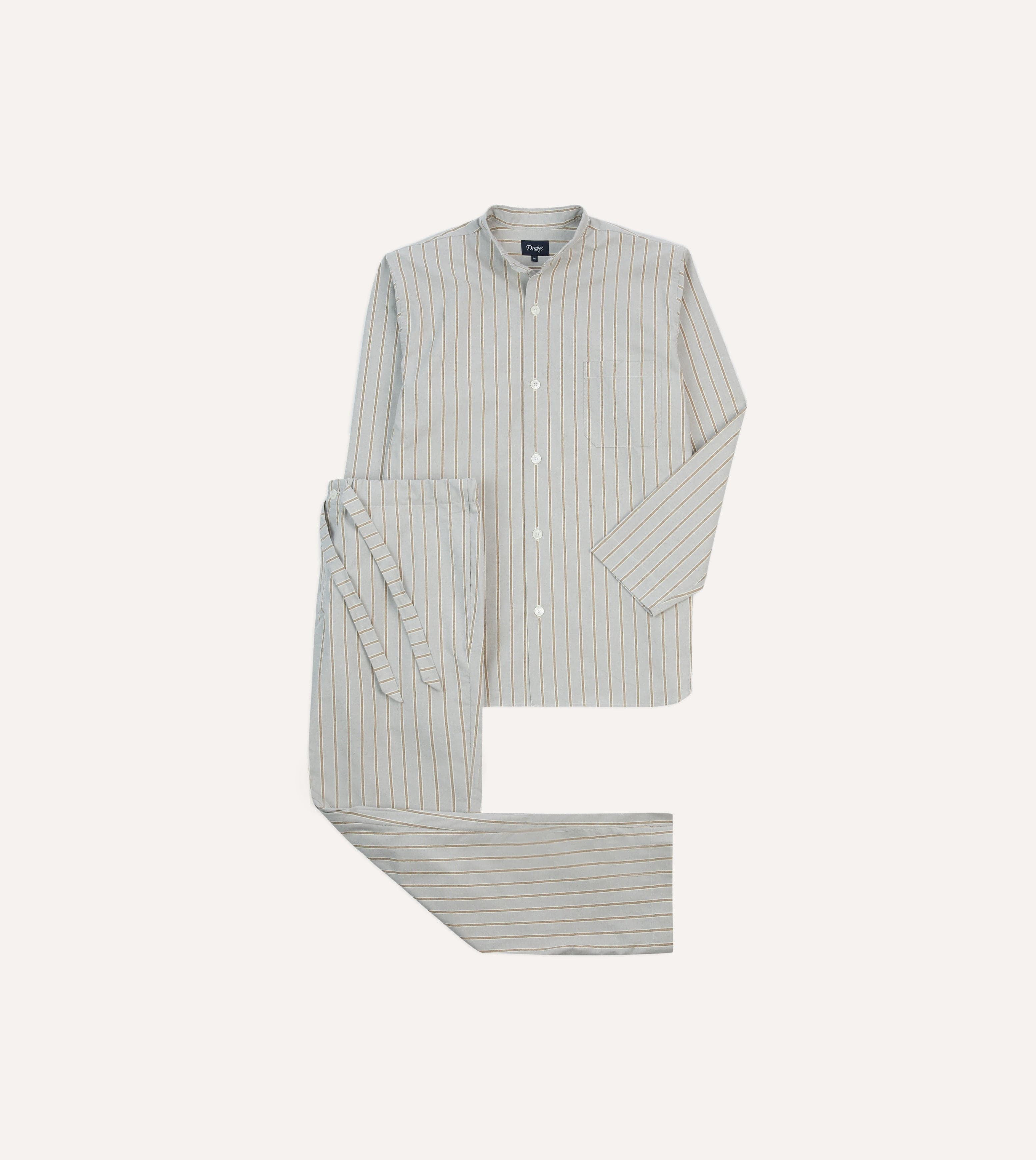 Blue Stripe Cotton Pyjama Set