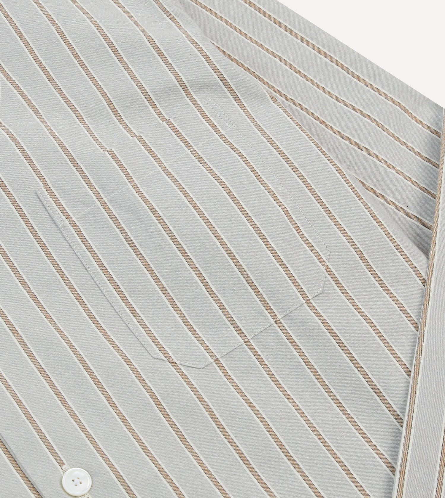 Blue Stripe Cotton Pyjama Set