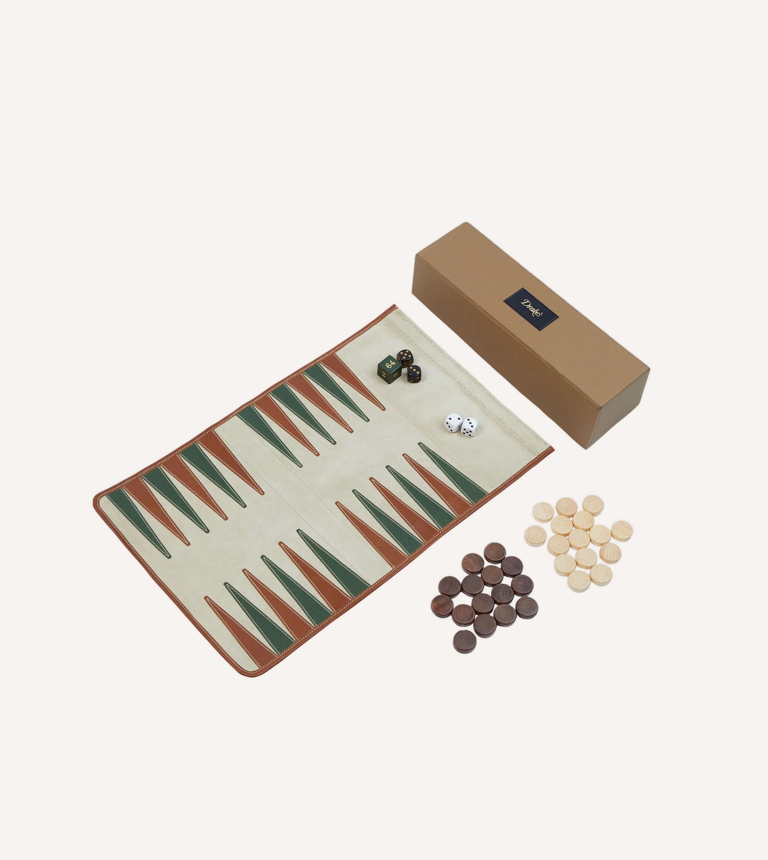 Suede and Leather Backgammon Set