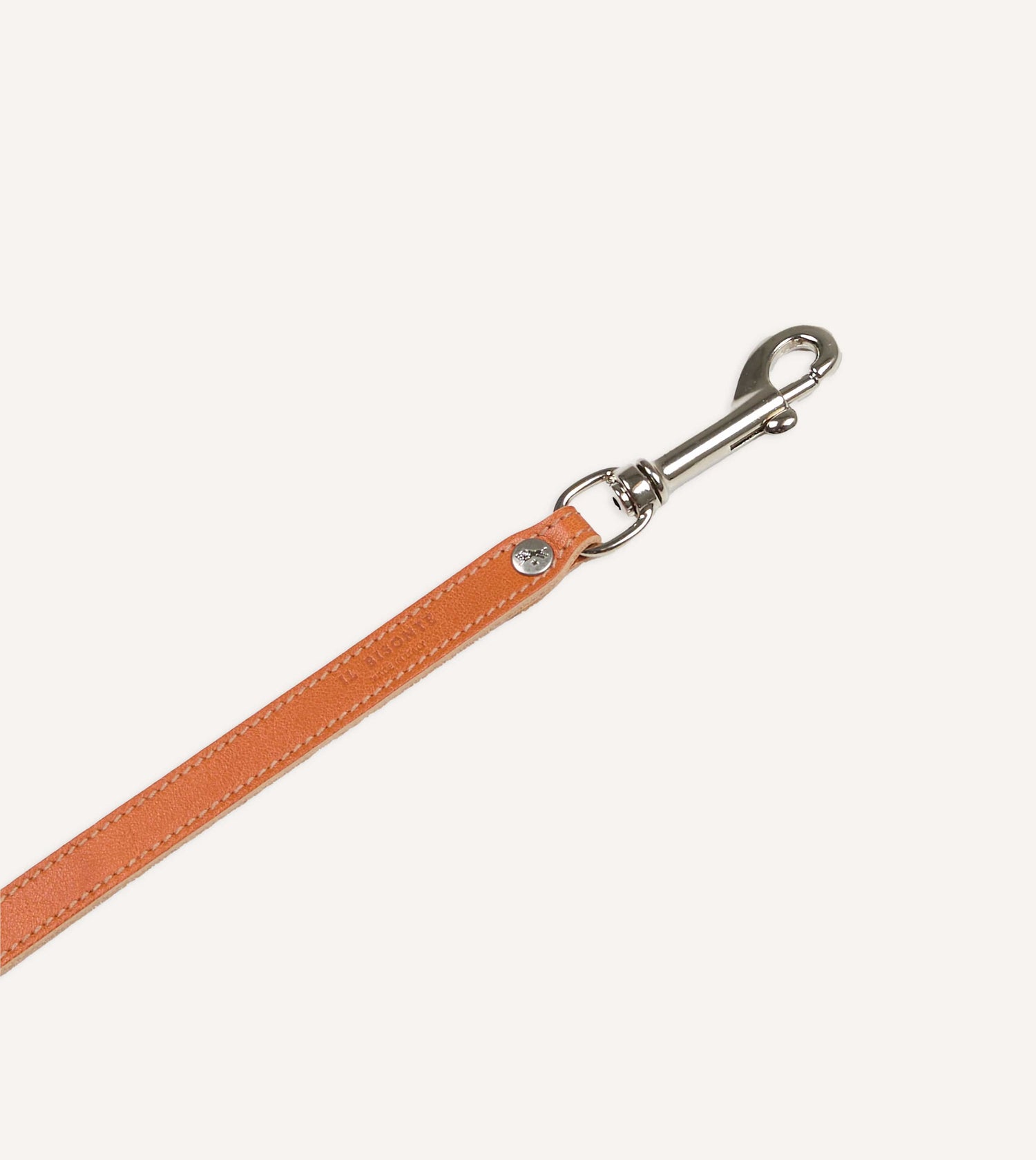 Il Bisonte Caramel Leather Dog Lead