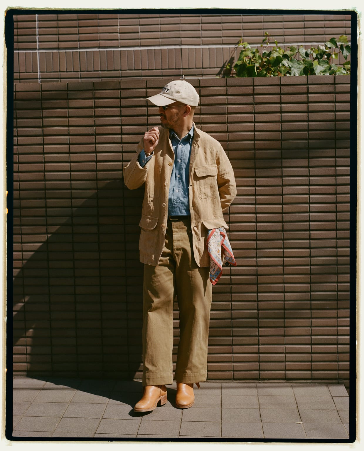 Sand Linen Forestière Jacket – Drakes