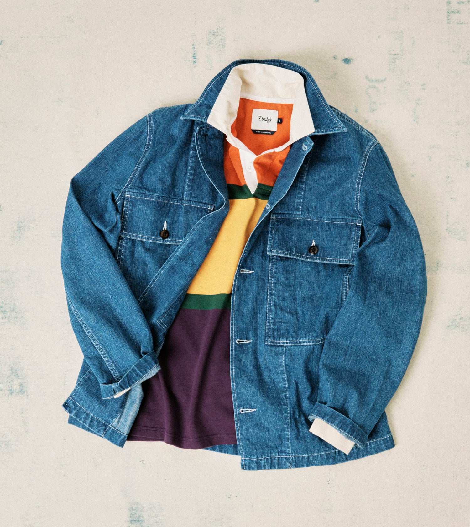 Stone Wash Selvedge Denim Field Shirt