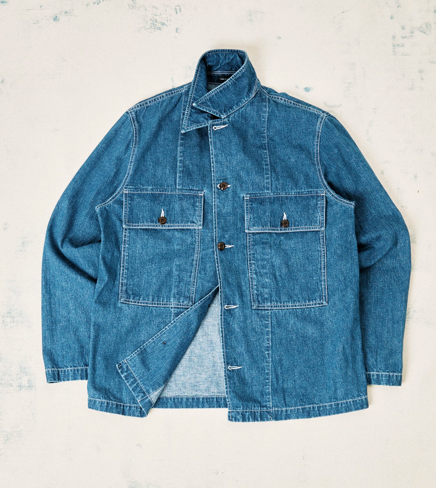 Stone Wash Selvedge Denim Field Shirt