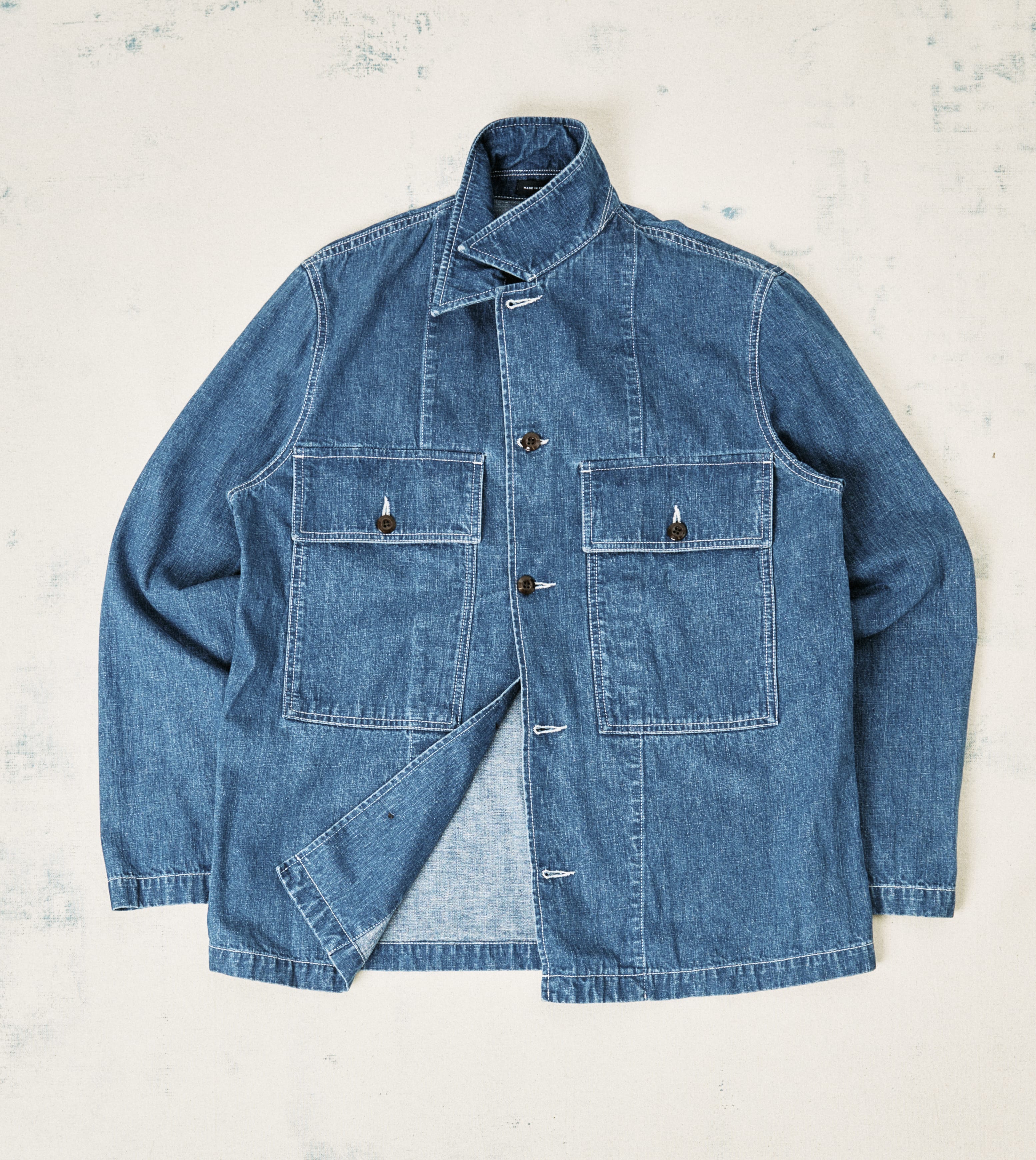 Stone Wash Selvedge Denim Field Shirt