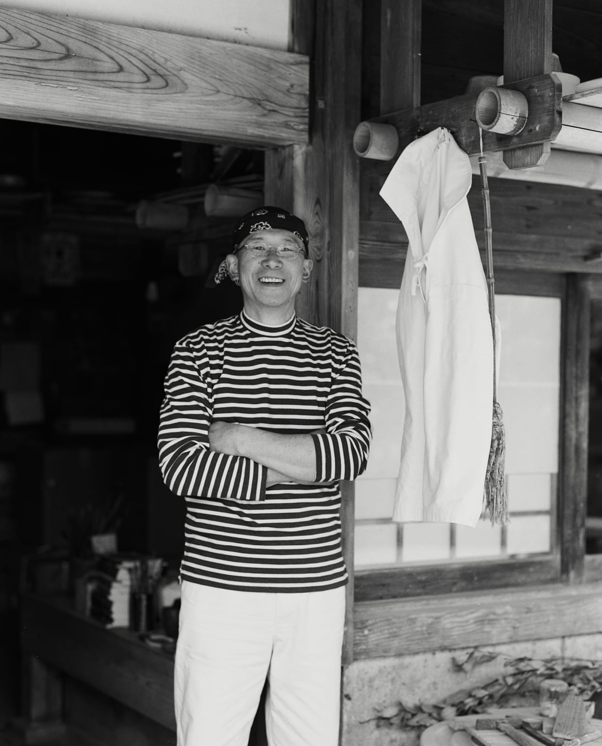 Indigo and Ecru Breton T-Shirt