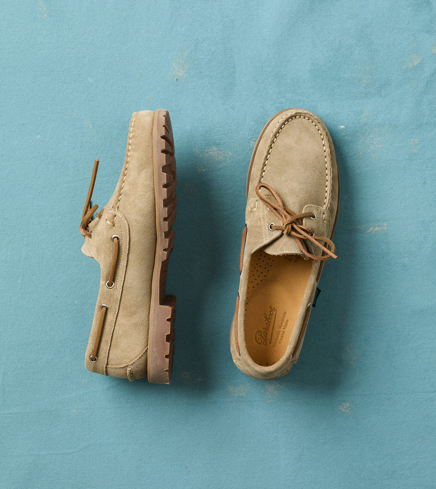Paraboot Malo Vel Sand Suede Boat Shoe