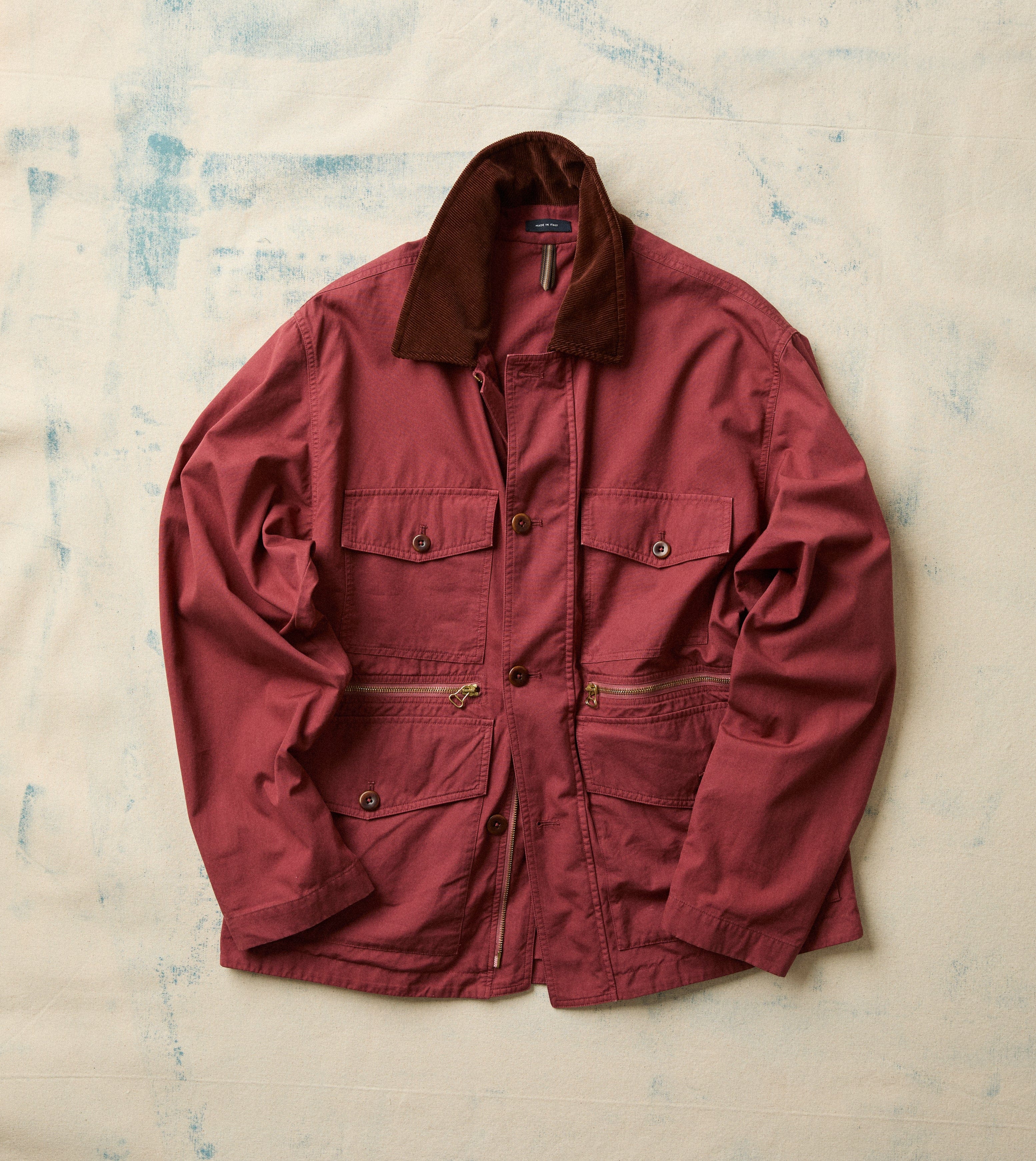 Washed Red Cotton Hiking Jacket – Drakes