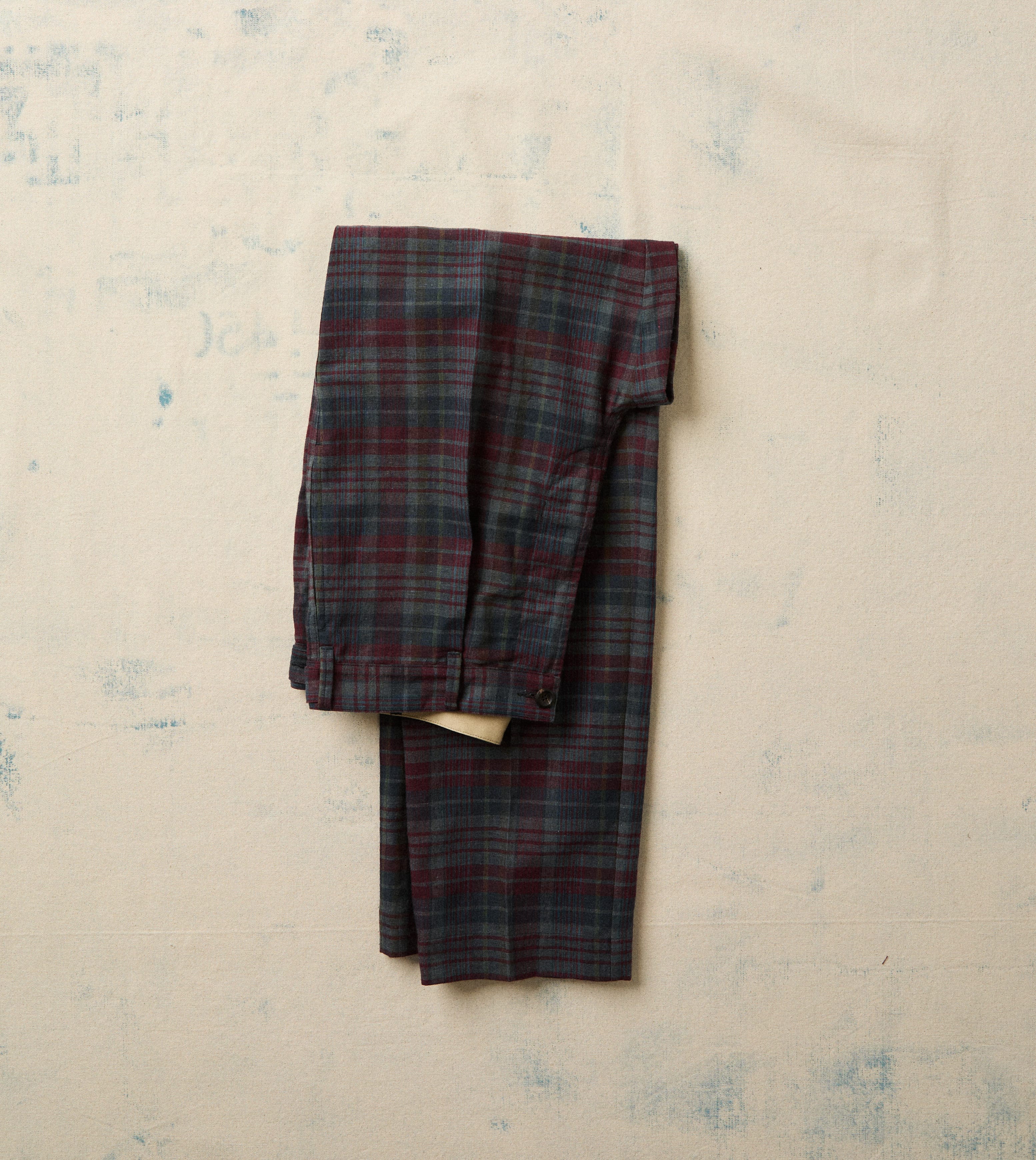 Madras Check Games Trouser