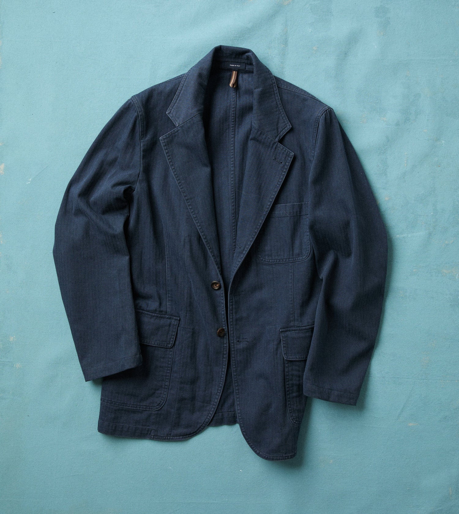 Navy Herringbone Twill Cotton Games Blazer Mk. I