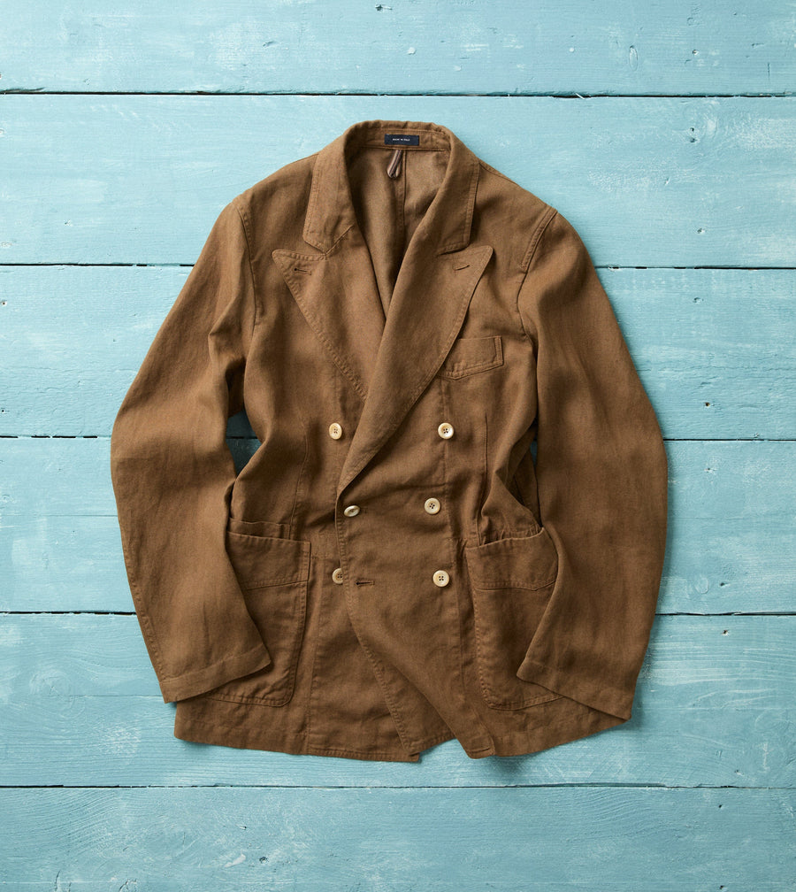 Brown Linen Gabardine Games Blazer Mk. III