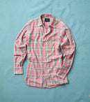 Pink and Green Madras Check Cotton Button-Down Shirt