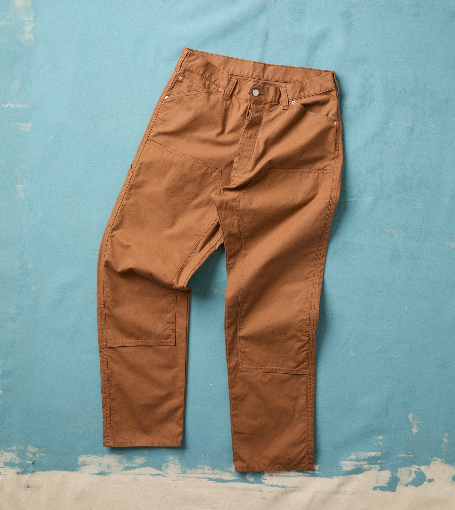 Tobacco Lightweight Cotton Canvas Carpenter Pant