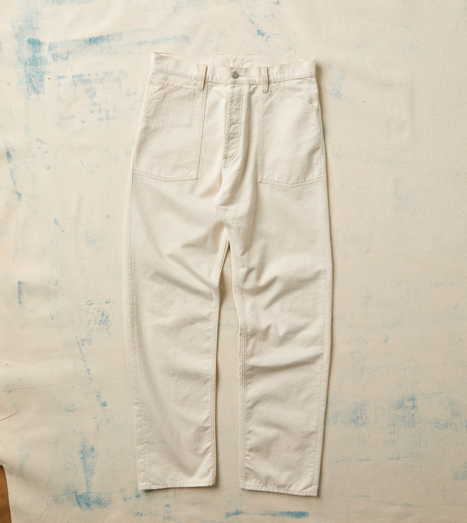 Ecru Military Satin Naval Pant