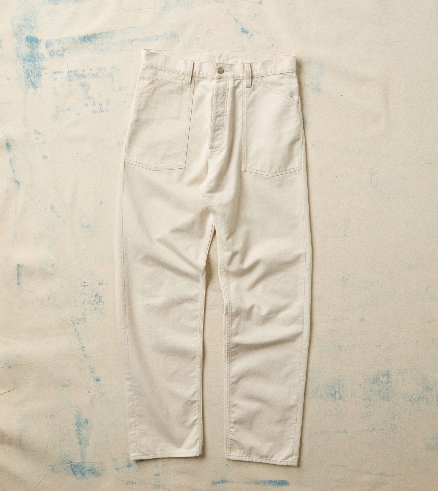 Ecru Military Satin Naval Pant