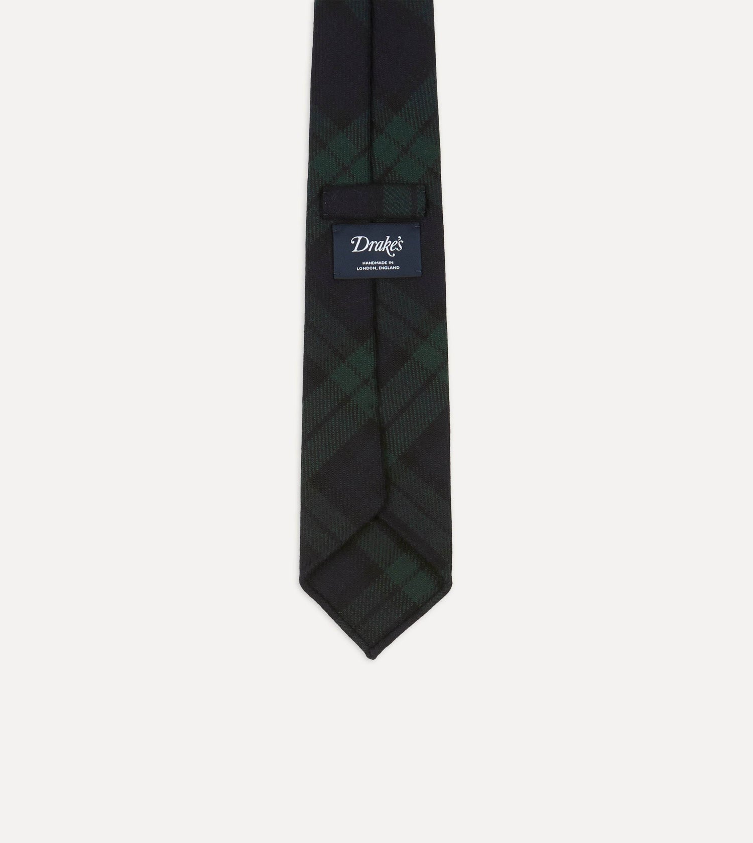 Blackwatch Check Hand Rolled Wool Tie