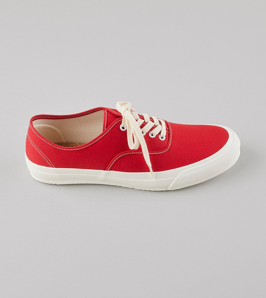 Doek Red Canvas Oxford Trainers