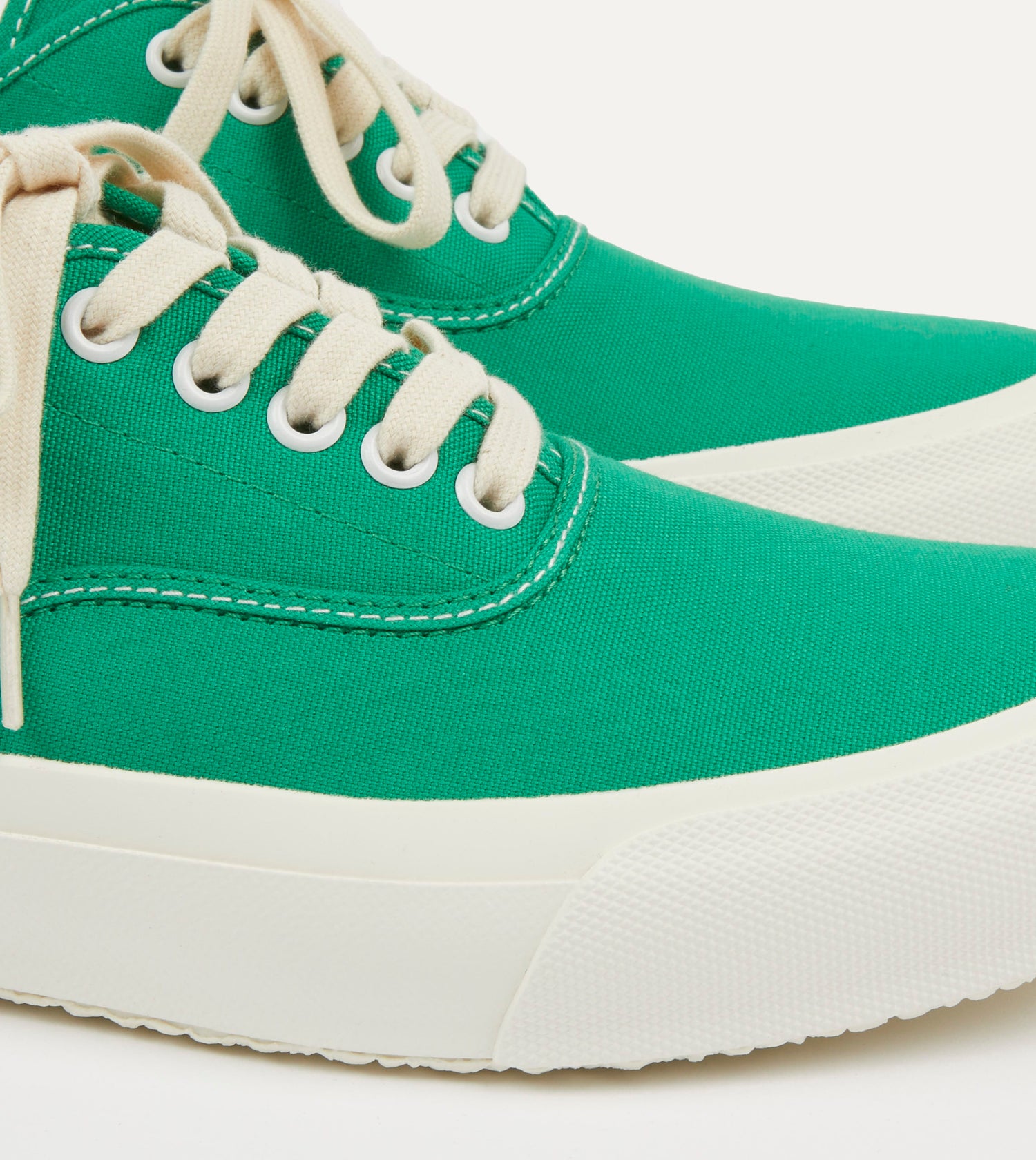 Doek Green Canvas Oxford Trainers