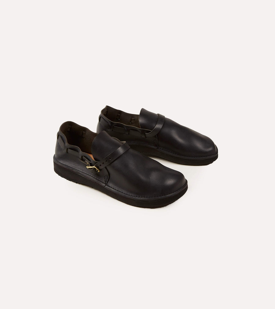 Aurora Shoe Co. Middle English Black Full Grain Leather Shoe