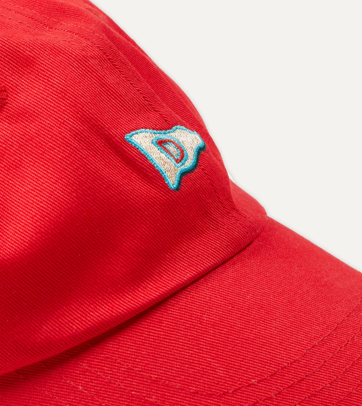 Red 'D' Flag Emblem Cotton Twill Baseball Cap