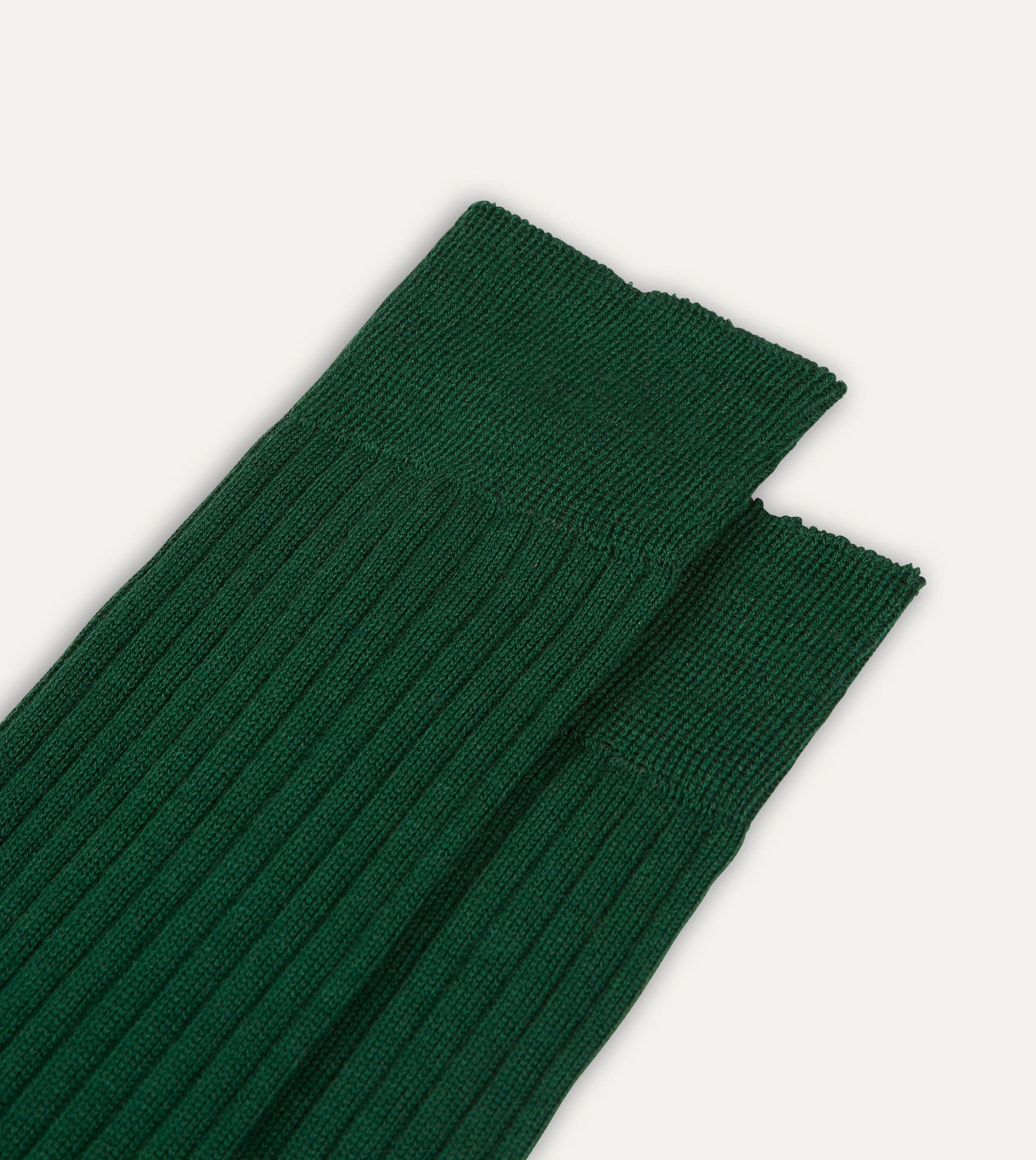 Green Wool Over-the-Calf Socks