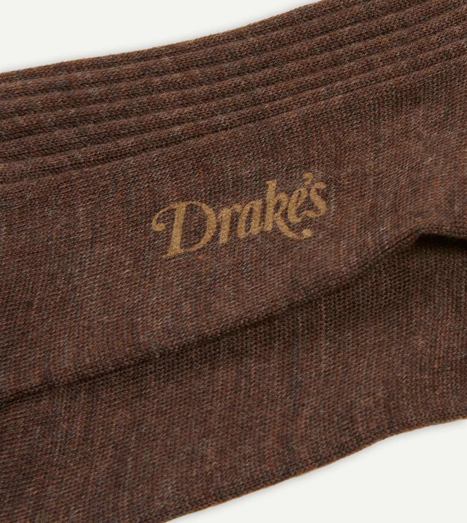 Brown Wool Over-the-Calf Socks