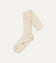 Ecru Wool Over-the-Calf Socks