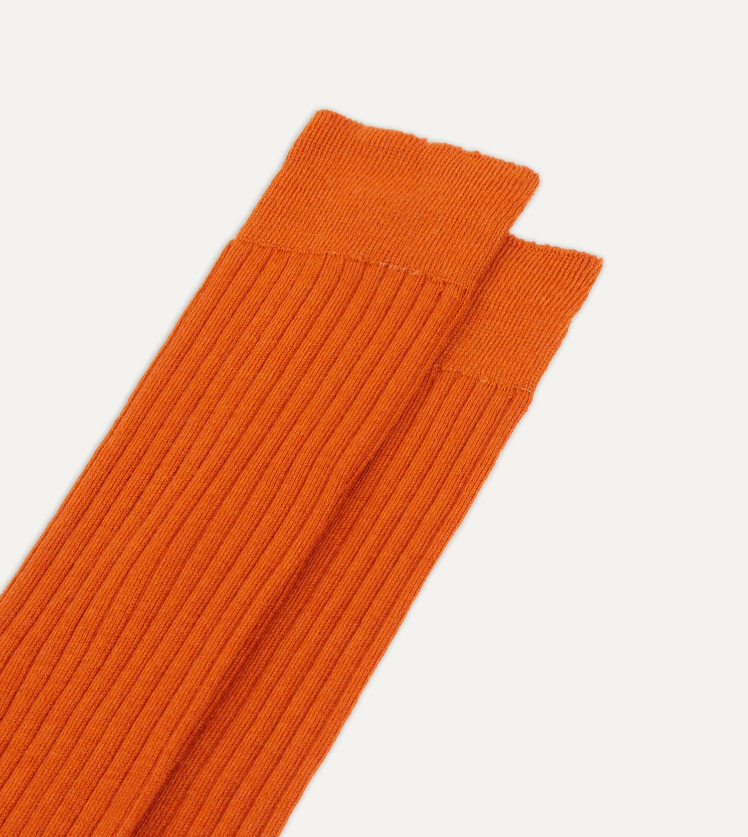 Orange Wool Over-The-Calf Socks