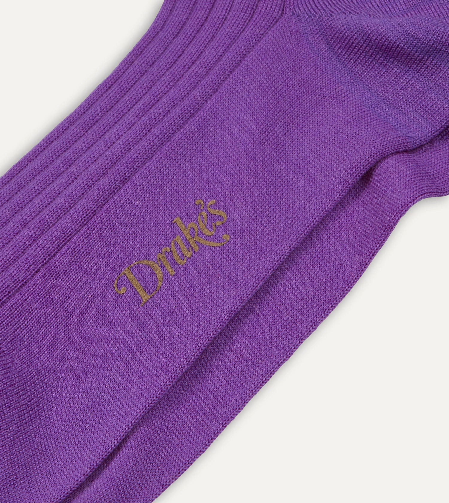 Lilac Wool Over-the-Calf Socks