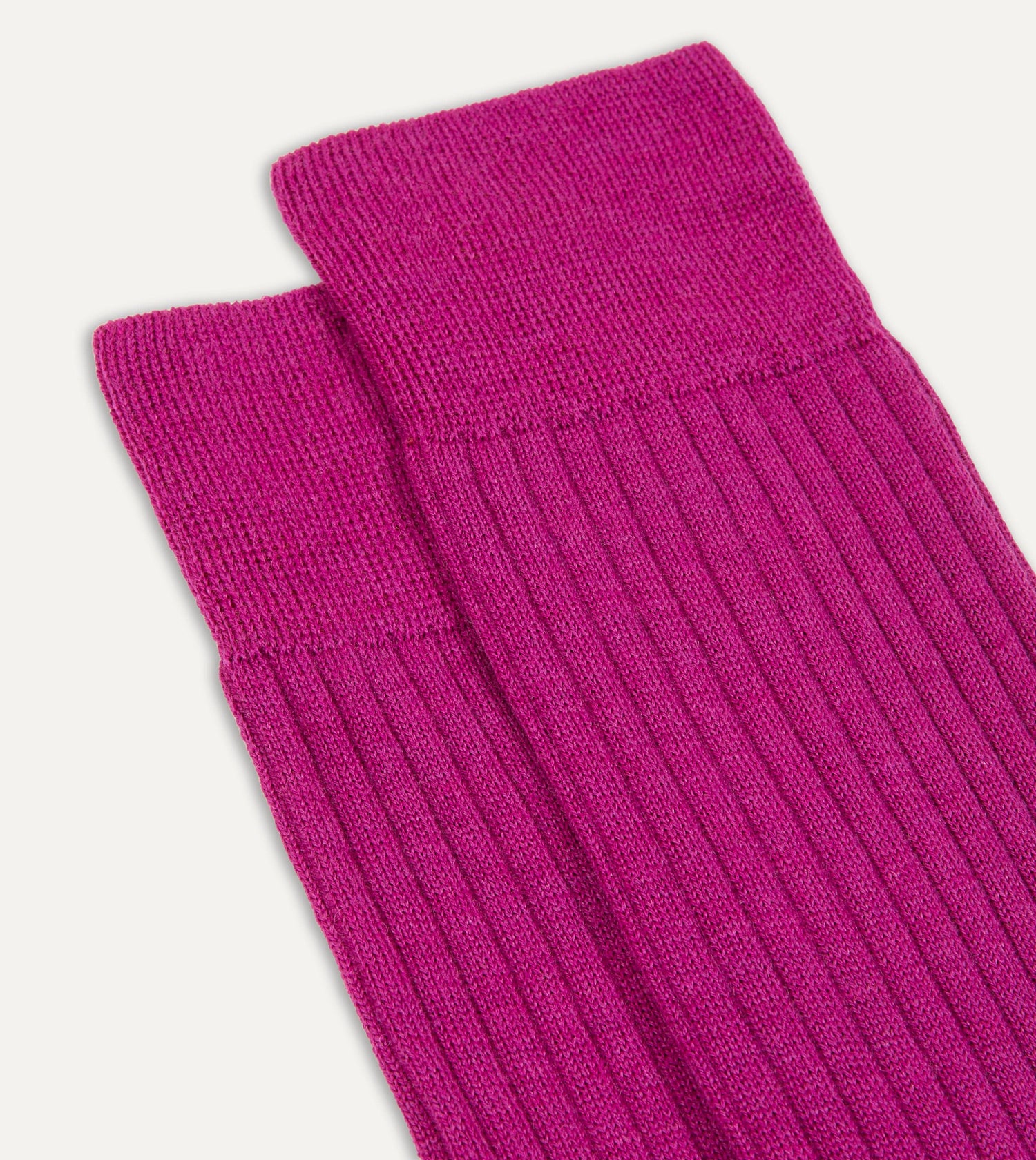 Magenta Wool Mid-Calf Socks