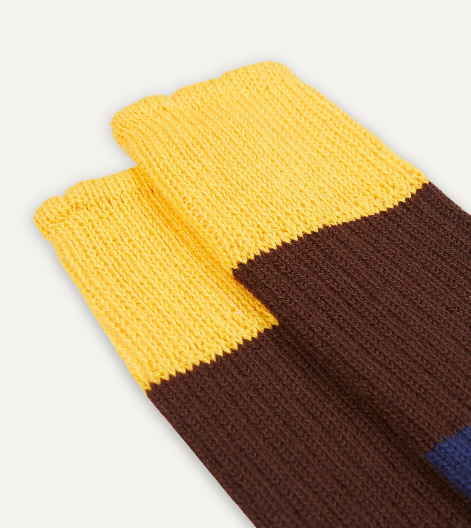 Yellow Multi Cotton Sports Socks