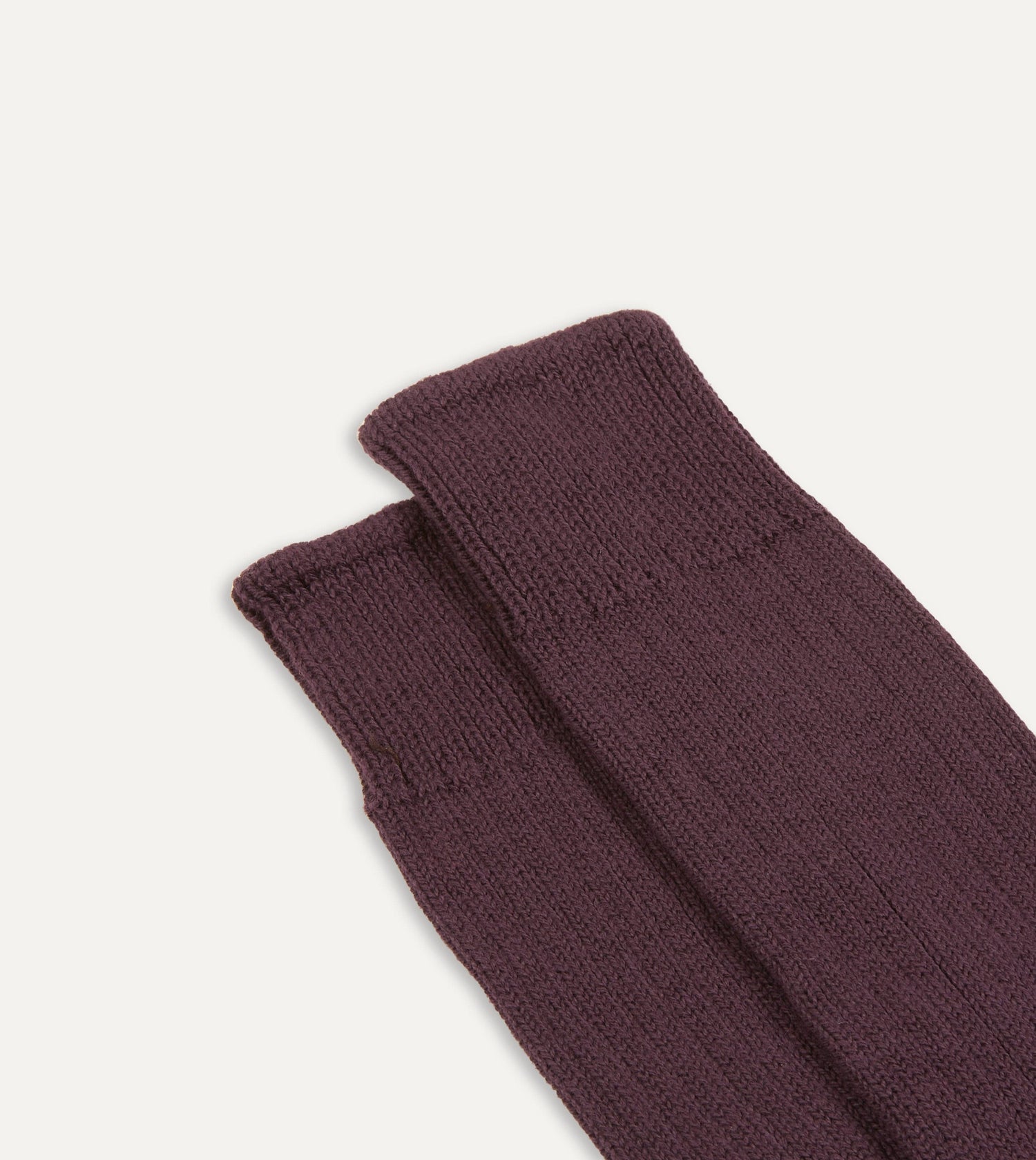Dark Purple Cotton Sports Socks