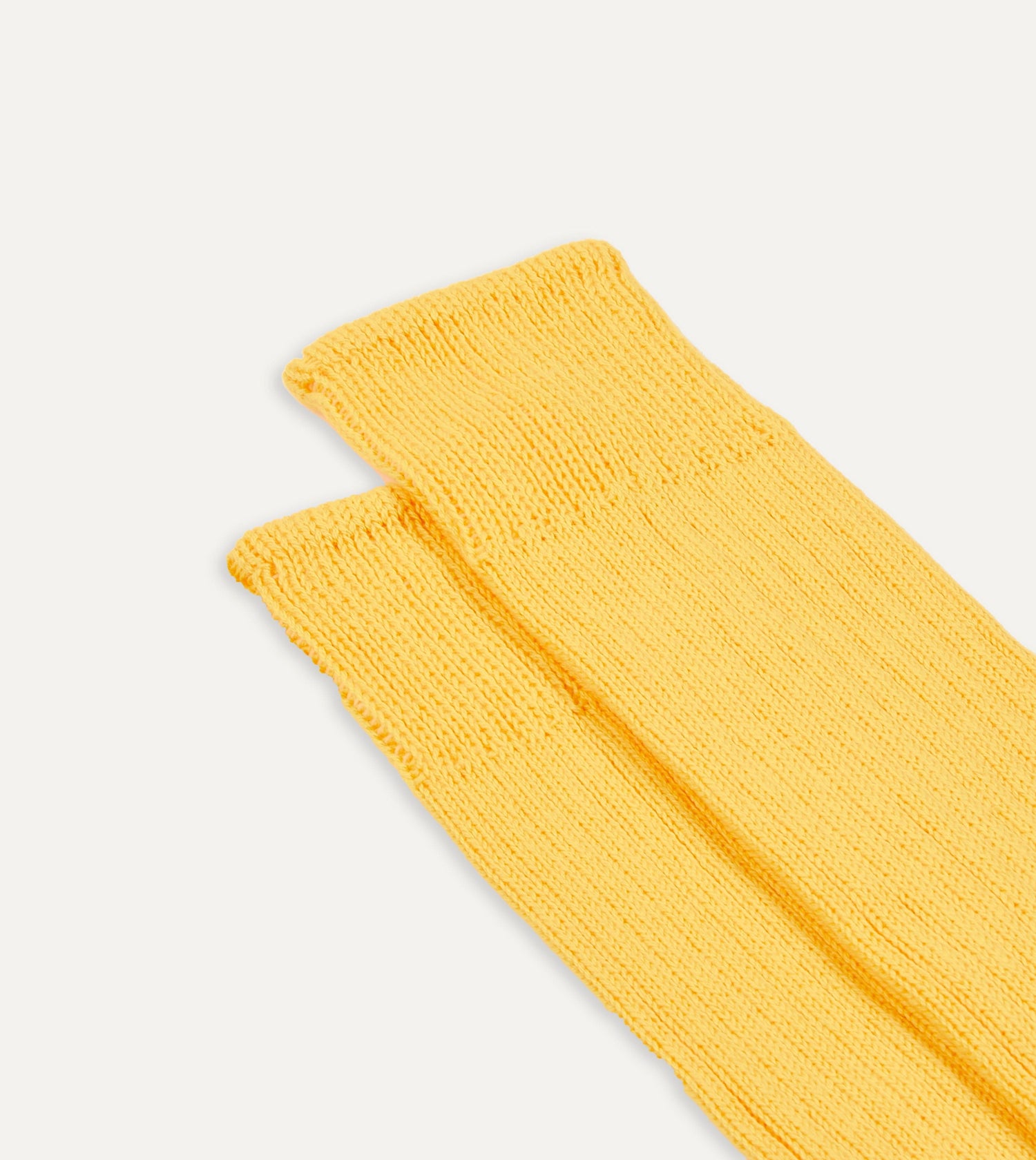 Yellow Cotton Sports Socks
