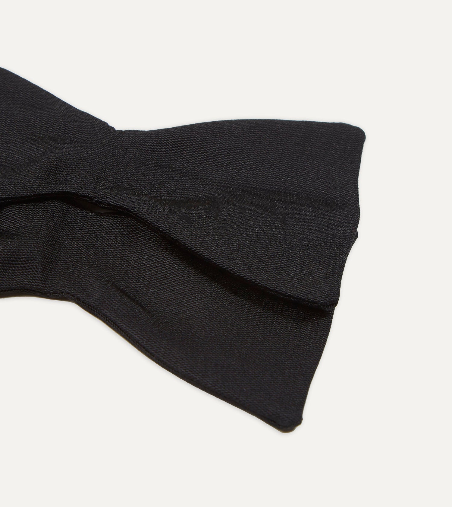 Black Self-Tie Barathea Butterfly Bow Tie