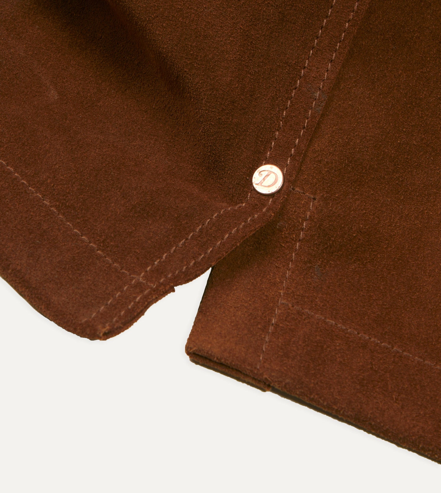 Brown Roughout Suede Overshirt