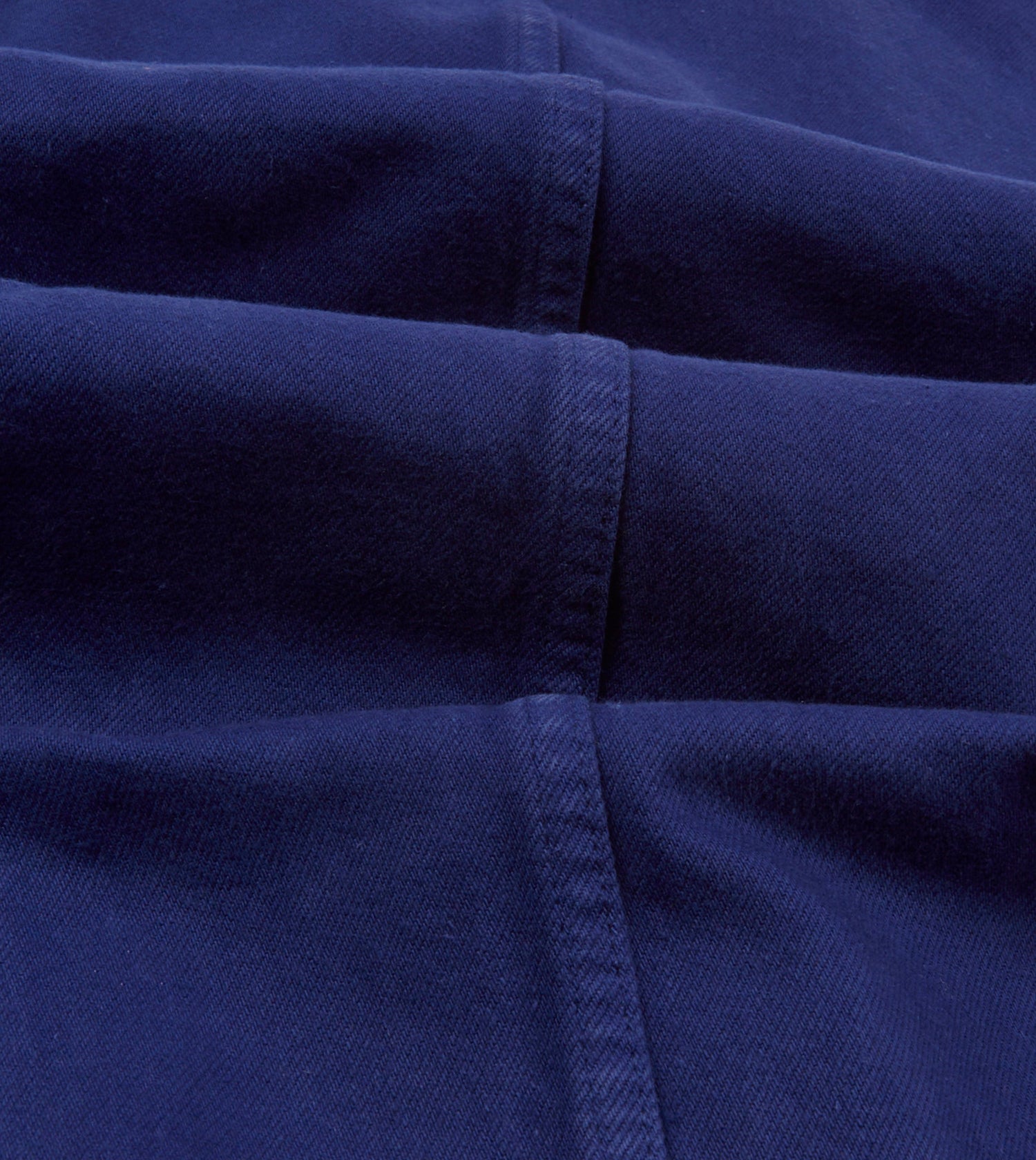 French Blue Cotton Twill Five-Pocket Artist Chore Jacket