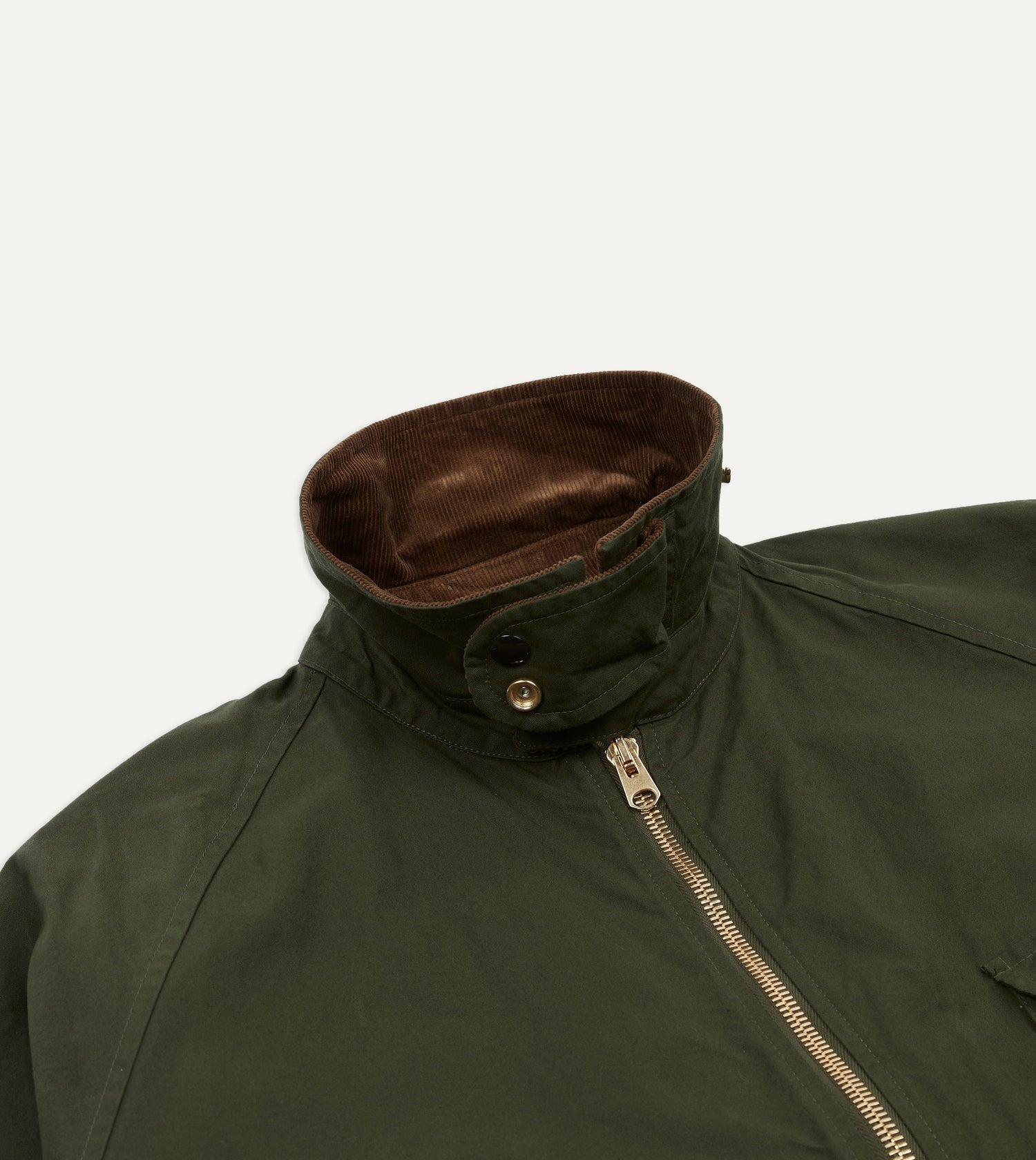 Green Waxed Lightweight Coverall Jacket