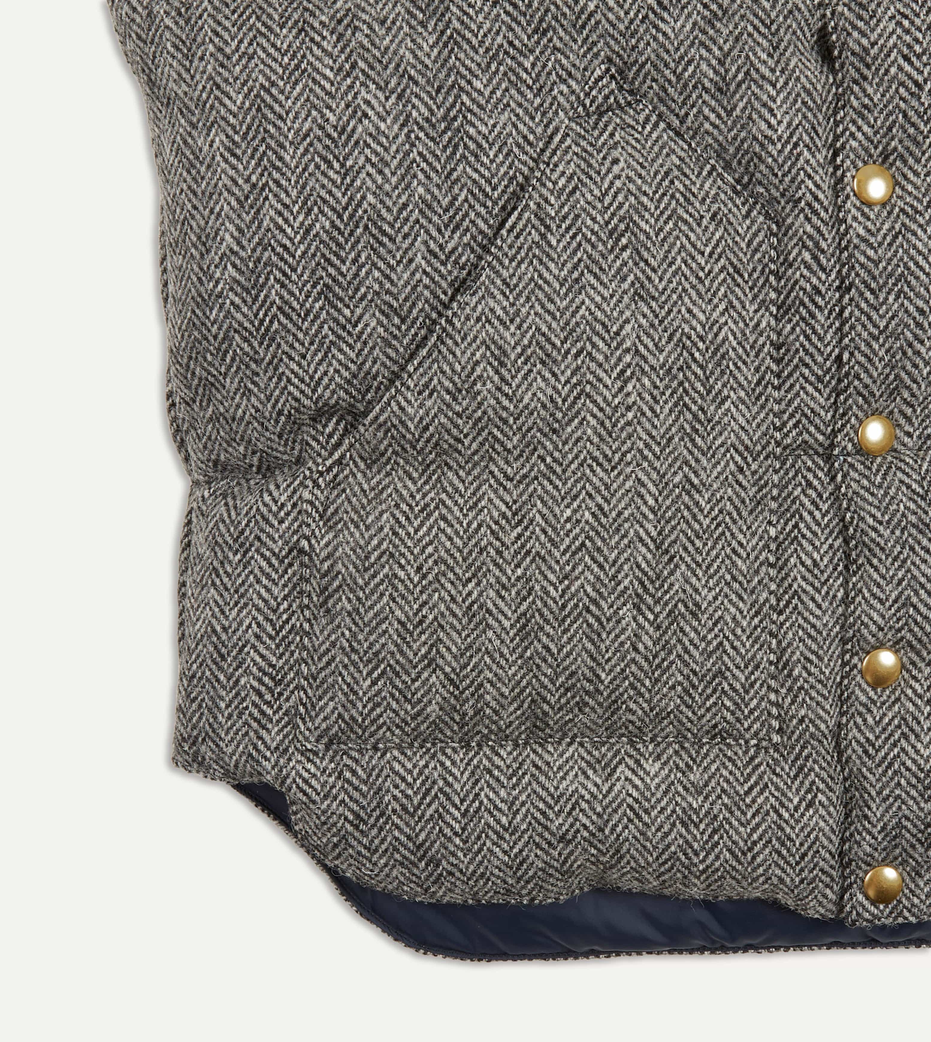 Rocky Mountain Featherbed for Drake's Herringbone Harris Tweed